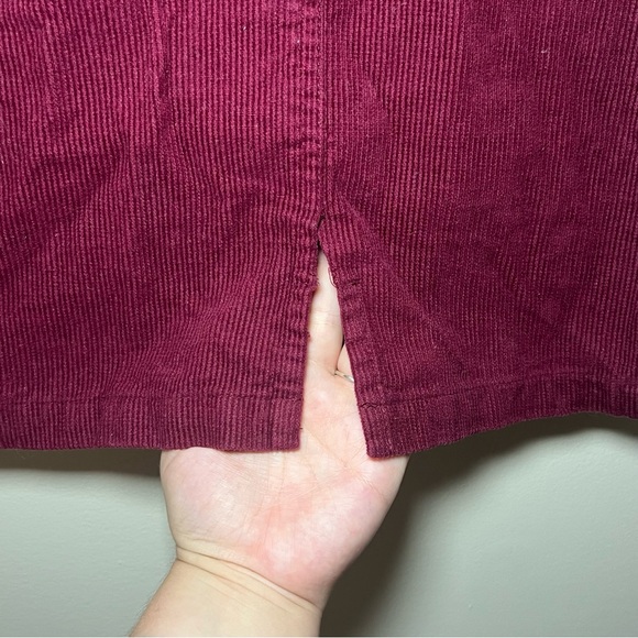 Burgundy Angel Kiss Corduroy Skirt- Size Large - Picture 2 of 6